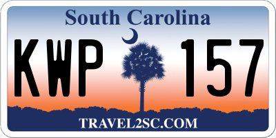 SC license plate KWP157