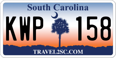 SC license plate KWP158