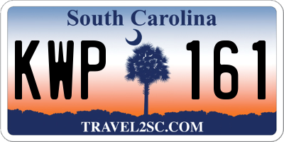 SC license plate KWP161