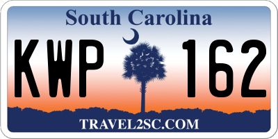 SC license plate KWP162