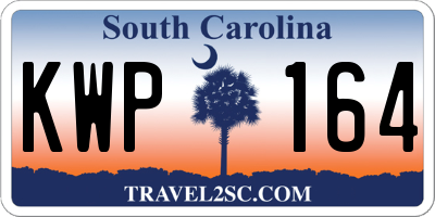 SC license plate KWP164