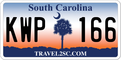 SC license plate KWP166