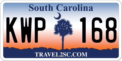 SC license plate KWP168