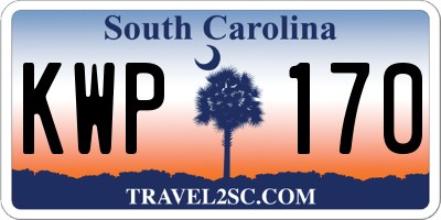 SC license plate KWP170