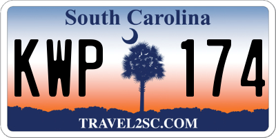 SC license plate KWP174