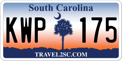 SC license plate KWP175