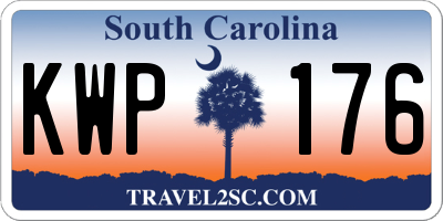 SC license plate KWP176