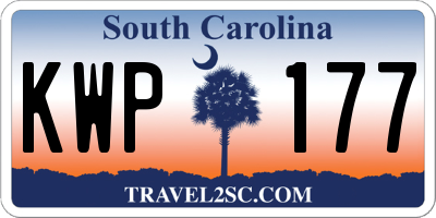 SC license plate KWP177