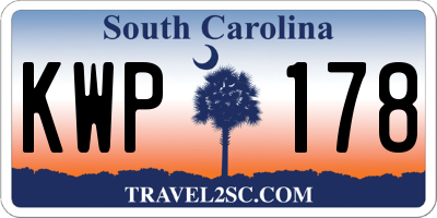 SC license plate KWP178