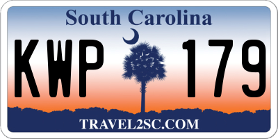 SC license plate KWP179