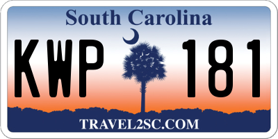 SC license plate KWP181