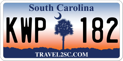 SC license plate KWP182