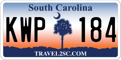 SC license plate KWP184