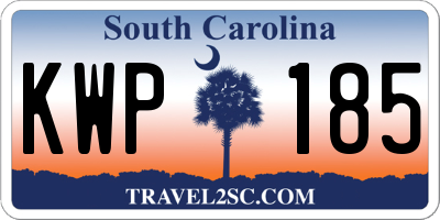 SC license plate KWP185