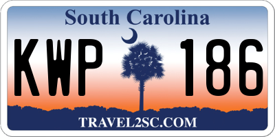 SC license plate KWP186