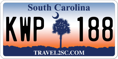 SC license plate KWP188