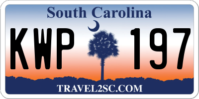 SC license plate KWP197