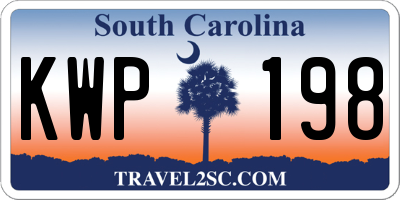 SC license plate KWP198