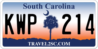 SC license plate KWP214