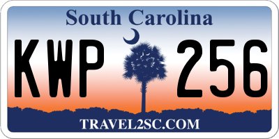 SC license plate KWP256