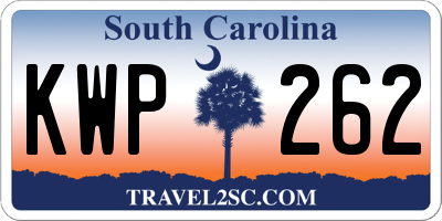 SC license plate KWP262