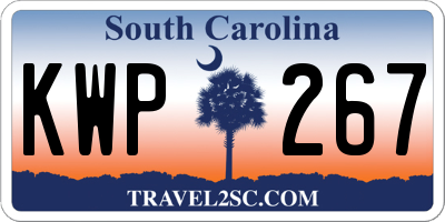 SC license plate KWP267