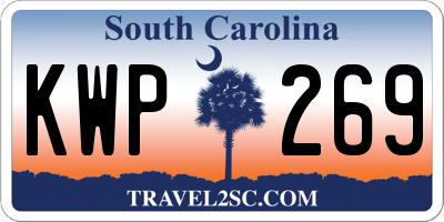 SC license plate KWP269