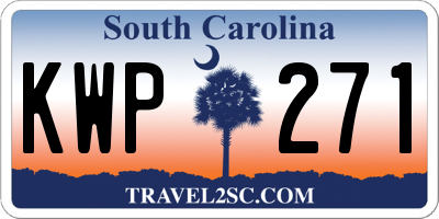 SC license plate KWP271