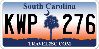 SC license plate KWP276