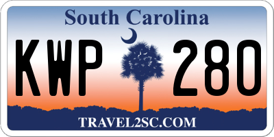 SC license plate KWP280
