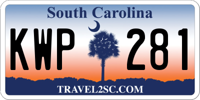 SC license plate KWP281