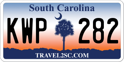SC license plate KWP282