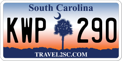 SC license plate KWP290