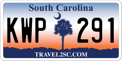SC license plate KWP291