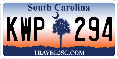 SC license plate KWP294
