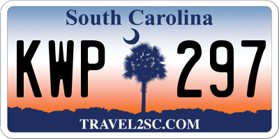 SC license plate KWP297