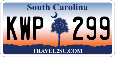 SC license plate KWP299