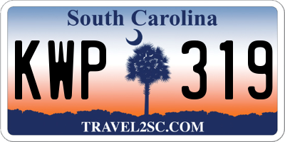 SC license plate KWP319