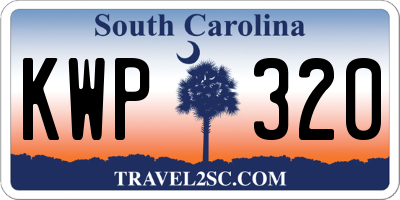 SC license plate KWP320