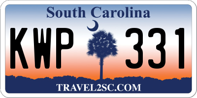 SC license plate KWP331