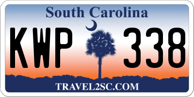 SC license plate KWP338