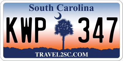 SC license plate KWP347
