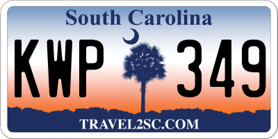 SC license plate KWP349