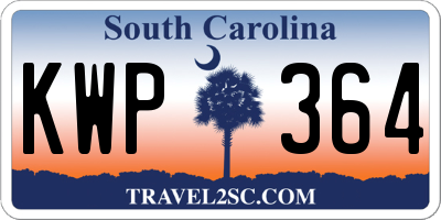 SC license plate KWP364