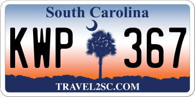 SC license plate KWP367