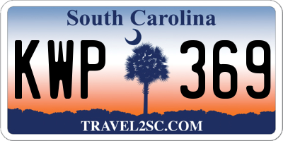 SC license plate KWP369