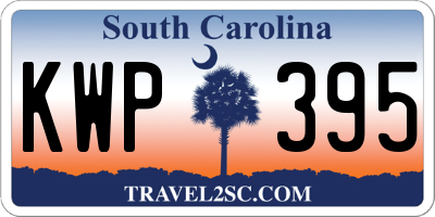SC license plate KWP395