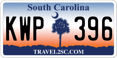 SC license plate KWP396