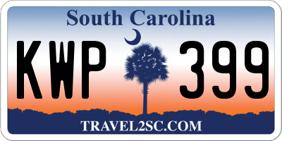 SC license plate KWP399