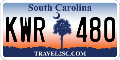 SC license plate KWR480
